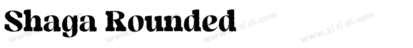 Shaga Rounded字体转换